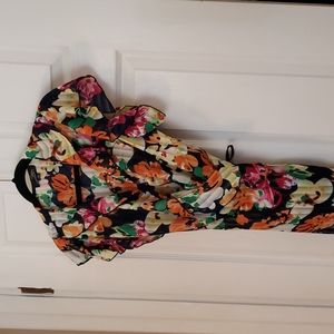 Floral wrap top